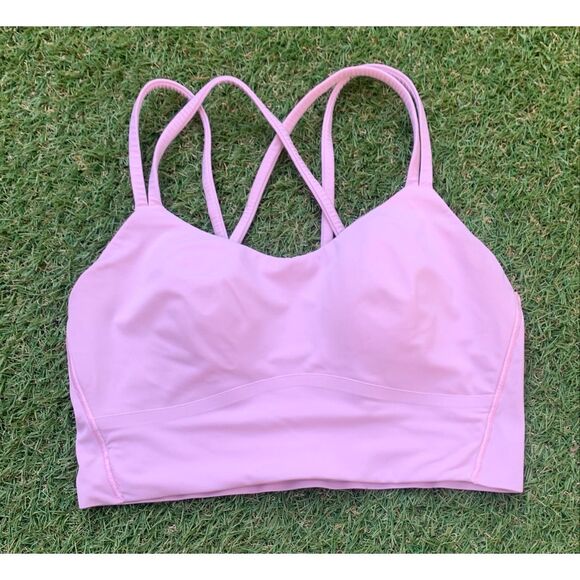 LULULEMON like a cloud PINK SPORT BRA TOP size Small - Picture 5 of 6